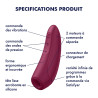 Satisfyer Stimulateur de clitoris CURVY 1+ Rose